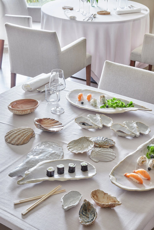 Ceramic Oyster Shaped Tray